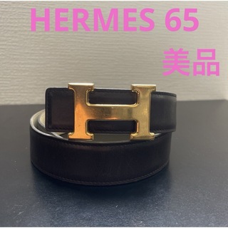 Hermes - HERMES エルメスコンスタンスリバーシブルベルト65 ゴールドバックル　美品