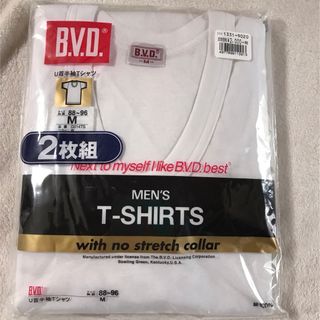 ビーブイディー(BVD)の【新品未使用】BVD メンズ　U首 半袖 Tシャツ M  2枚(Tシャツ/カットソー(半袖/袖なし))