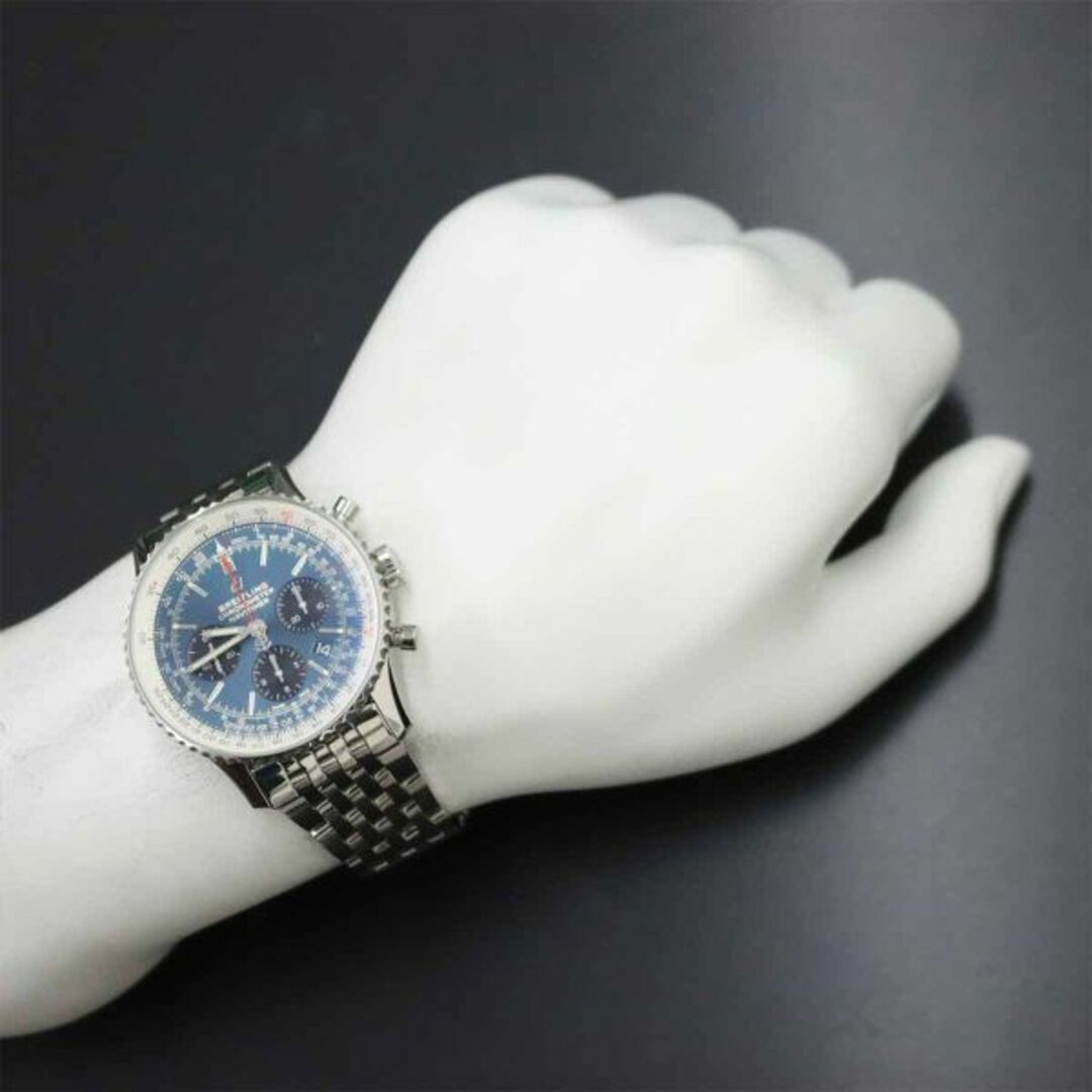 BREITLING(ブライトリング)のブライトリング BREITLING ナビタイマー B01 クロノグラフ 43 AB0121 メンズ 腕時計 ブルー 自動巻き ウォッチ Navitimer VLP 90227788 メンズの時計(腕時計(アナログ))の商品写真