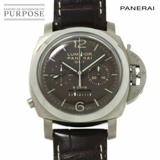 PANERAI - パネライ PANERAI ルミノール1950 8デイズ GMT クロノグラフ モノプルサンテ PAM00311 メンズ 腕時計 手巻き Luminor 1950 VLP 90232370