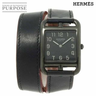 エルメス(Hermes)のエルメス HERMES ケープコッド GM CC3 711 メンズ 腕時計 ブラック クォーツ ウォッチ Cape Cod VLP 90233121(腕時計(アナログ))