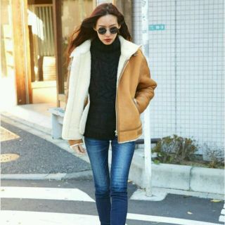 マウジー(moussy)の最終値下げ　moussy　OVERSIZED SHEARING ジャケット(ライダースジャケット)