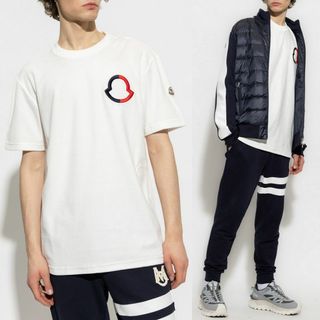 モンクレール(MONCLER)の送料無料 202 MONCLER GRENOBLE モンクレール グルノーブル 8C00003 899VV ホワイト Tシャツ カットソー 半袖 size M(Tシャツ/カットソー(半袖/袖なし))