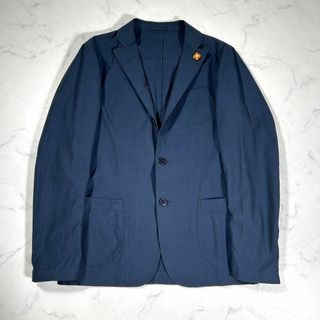 ラルディーニ(LARDINI)の【極美品】LARDINI ラルディーニ　シアサッカーシングルテーラードジャケット(テーラードジャケット)