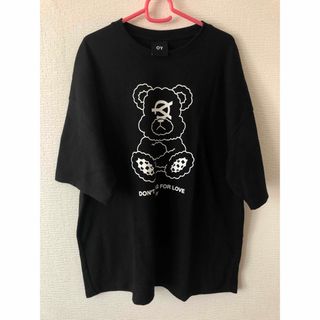 オーワイ(OY)のOY オーワイ OLD BEAR クマ 熊 Tシャツ ブラック(Tシャツ/カットソー(半袖/袖なし))