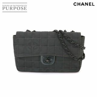 CHANEL - シャネル CHANEL ニュートラベルライン チェーン ショルダー バッグ ナイロンジャガード レザー ブラック A15285 VLP 90230530