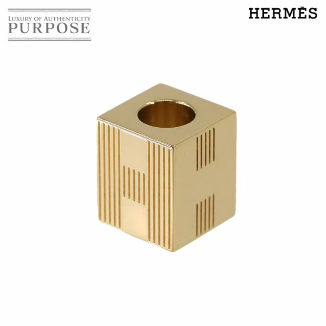 Hermes(エルメス)の新品同様 エルメス HERMES キューブ トーテム スカーフ ツイリー リング ゴールド アクセサリー Cube Totem VLP 90230665 レディースのファッション小物(その他)の商品写真