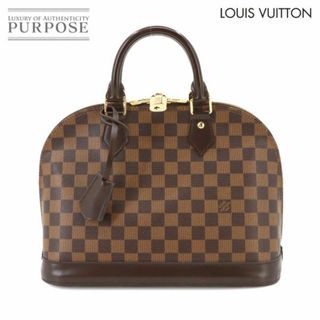 ルイヴィトン(LOUIS VUITTON)の新品同様 ルイ ヴィトン LOUIS VUITTON ダミエ アルマ PM ハンド バッグ エベヌ N51131 ブラウン ゴールド 金具 VLP 90231302(ハンドバッグ)