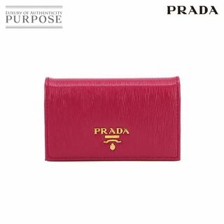 プラダ(PRADA)のプラダ PRADA カードケース レザー イビスコ ピンク 1MC122 ゴールド 金具 VLP 90231400(パスケース/IDカードホルダー)