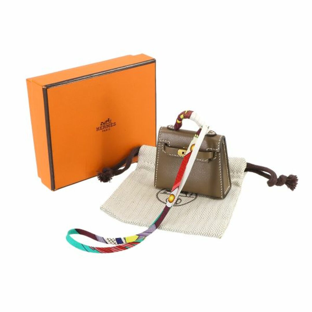 Hermes(エルメス)の未使用 展示品 エルメス HERMES ケリーツイリー ミニミニ バッグチャーム タデラクト エトゥープ U刻印 VLP 90232039 レディースのファッション小物(その他)の商品写真