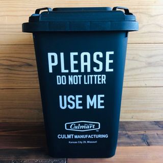 カルチャーマート(CULTURE MART)の101290-5 15L SMALL DUSTBIN ゴミ箱 ブラック(ごみ箱)