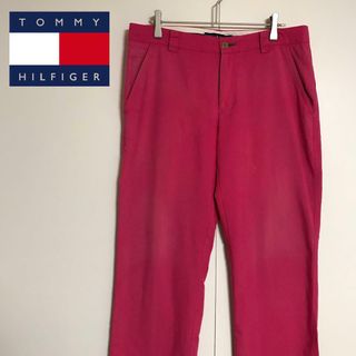 トミーヒルフィガー(TOMMY HILFIGER)の【ゴルフウェア】トミーヒルフィガーゴルフ　ストレートパンツ　ピンク　E1148(ウエア)