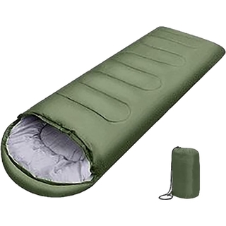 J-01【カーキ】封筒型寝袋 キャンプ シュラフ 軽量 登山 屋外寝袋 車中泊(寝袋/寝具)