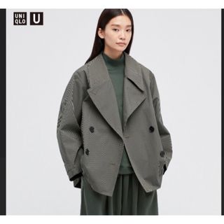 ユニクロ(UNIQLO)のユニクロ　UNIQLO U ブロテックチェックコート(スプリングコート)