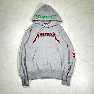 ヒステリックグラマー(HYSTERIC GLAMOUR)の【極美品】HYSTERIC GLAMOUR メタルロゴ　プルオーバーパーカー(パーカー)