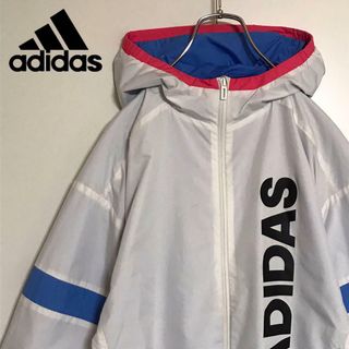 アディダス(adidas)の【マルチカラー】アディダス　ロゴ入りウインドブレーカー　裏起毛　A1003(ナイロンジャケット)