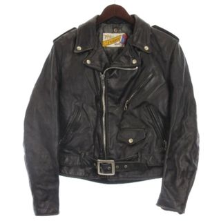 ショット(schott)のショット 118 ダブル ライダース ジャケット ブラック 38 ■ECS(ライダースジャケット)