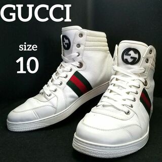 Gucci - GUCCI ハイカットスニーカー GG グッチ size10 シェリーライン