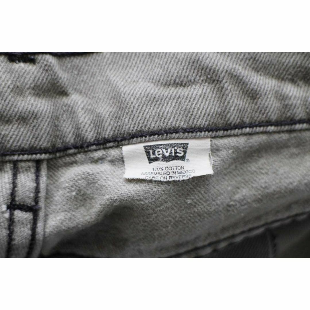 Levi's(リーバイス)の90s メキシコ製 Levi'sリーバイス 15921 グレー デニムパンツ フェード w34★SDP1725 オールド ジーンズ テーパード ブラック ブリーチ メンズのパンツ(デニム/ジーンズ)の商品写真