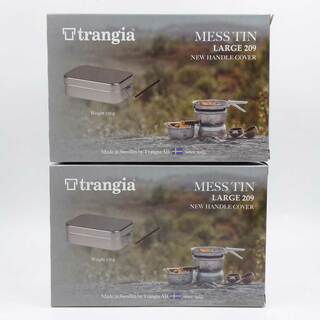 【未使用】[2点セット] トランギア メスティン L MESSTIN ラージ TR-209 trangia アウトドア キャンプ(調理器具)