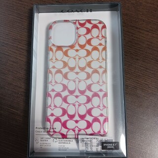 iPhone6.1 COACH ケース ピンク(モバイルケース/カバー)