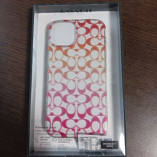 iPhone6.1 COACH ケース ピンク(モバイルケース/カバー)