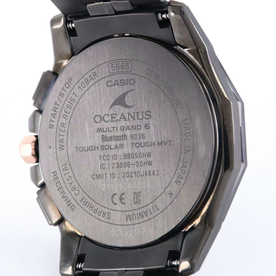 CASIO(カシオ)のカシオ オシアナス 電波時計 OCW-S6000B-1AJF TI ソーラークォーツ メンズの時計(腕時計(デジタル))の商品写真