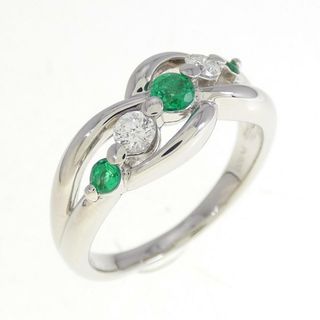 PT エメラルド リング 0.22CT(リング(指輪))