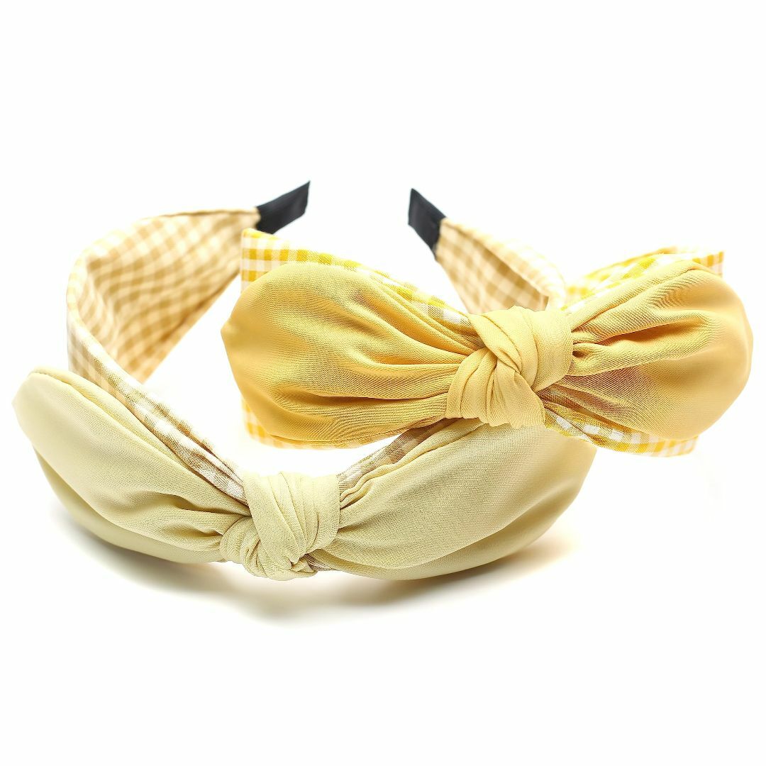 【色: Light Yellow】QinGoo 幅広 ワイド 大きい 蝶結び カ レディースのファッション小物(その他)の商品写真