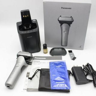 パナソニック(Panasonic)の【美品】パナソニック ラムダッシュ ES-LT8P-S シルバー メンズシェーバー 3枚刃 全自動洗浄機付き トップグレード 本体(メンズシェーバー)