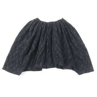 コムデギャルソン(COMME des GARCONS)の美品★tricot COMME des GARCONS トリココムデギャルソン コットン100％ 花柄 エンブロイダリー サルエルパンツ ブラック 日本製 正規品 レディース(サルエルパンツ)