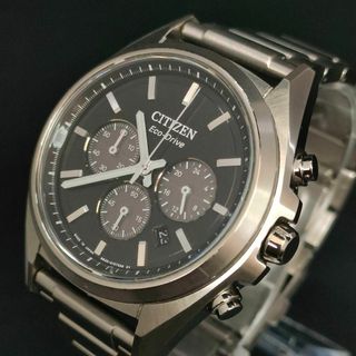 シチズン(CITIZEN)の極美品【稼働品】CITIZEN　シチズン　B620　ブラック　シルバー　ソーラー(腕時計(アナログ))