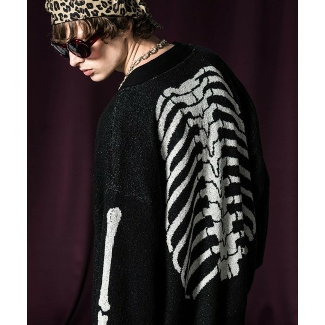 glamb(グラム)のglamb Skeleton Cardigan メンズのトップス(カーディガン)の商品写真