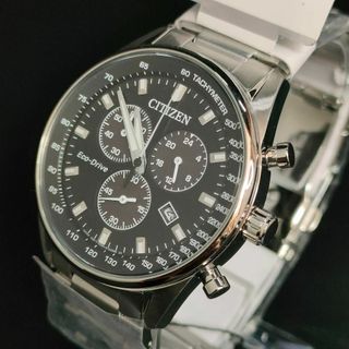 シチズン(CITIZEN)の極美品【稼働品】CITIZEN　シチズン　H500　ブラック　シルバー　ソーラー(腕時計(アナログ))