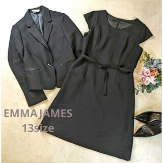 EMMAJAMES - 美品　エマジェイムス　セットアップワンピーススーツ　ツイード　13号