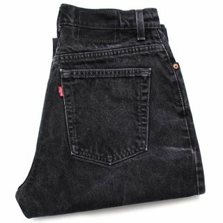 リーバイス(Levi's)の90s カナダ製 Levi'sリーバイス 550 ブラック デニムパンツ w31★SDP2592 オールド ジーンズ テーパード バギー ワイド ルーズ(デニム/ジーンズ)