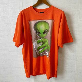 ビンテージ　シングルステッチ　エイリアン　牛乳ミルクサイズＬ　メンズUSA古着(Tシャツ/カットソー(半袖/袖なし))