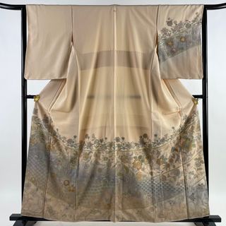 訪問着 身丈161cm 裄丈64.5cm 正絹 美品 逸品 【中古】(着物)