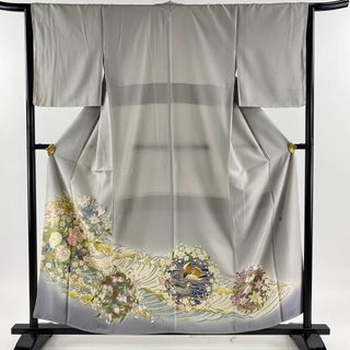 色留袖 身丈158cm 裄丈64cm 正絹 美品 名品 【中古】(着物)