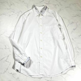 BURBERRY - 【美品】BURBERRY バーバリー　現行ロゴテープ　長袖シャツ　ティッシ期