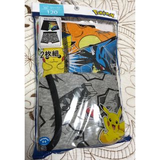 ポケモン(ポケモン)の☆新品☆2枚☆120cm☆ボクサーブリーフ☆ポケットモンスターズ4体☆ボーイズ☆(下着)