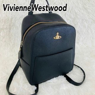 ヴィヴィアンウエストウッド(Vivienne Westwood)の【希少・美品✨】ヴィヴィアンウエストウッド スモールリュック 金オーブ レザー(リュック/バックパック)