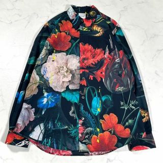 【極美品】Paul Smith ポールスミス　現行タグ　フラワー柄　総柄シャツ