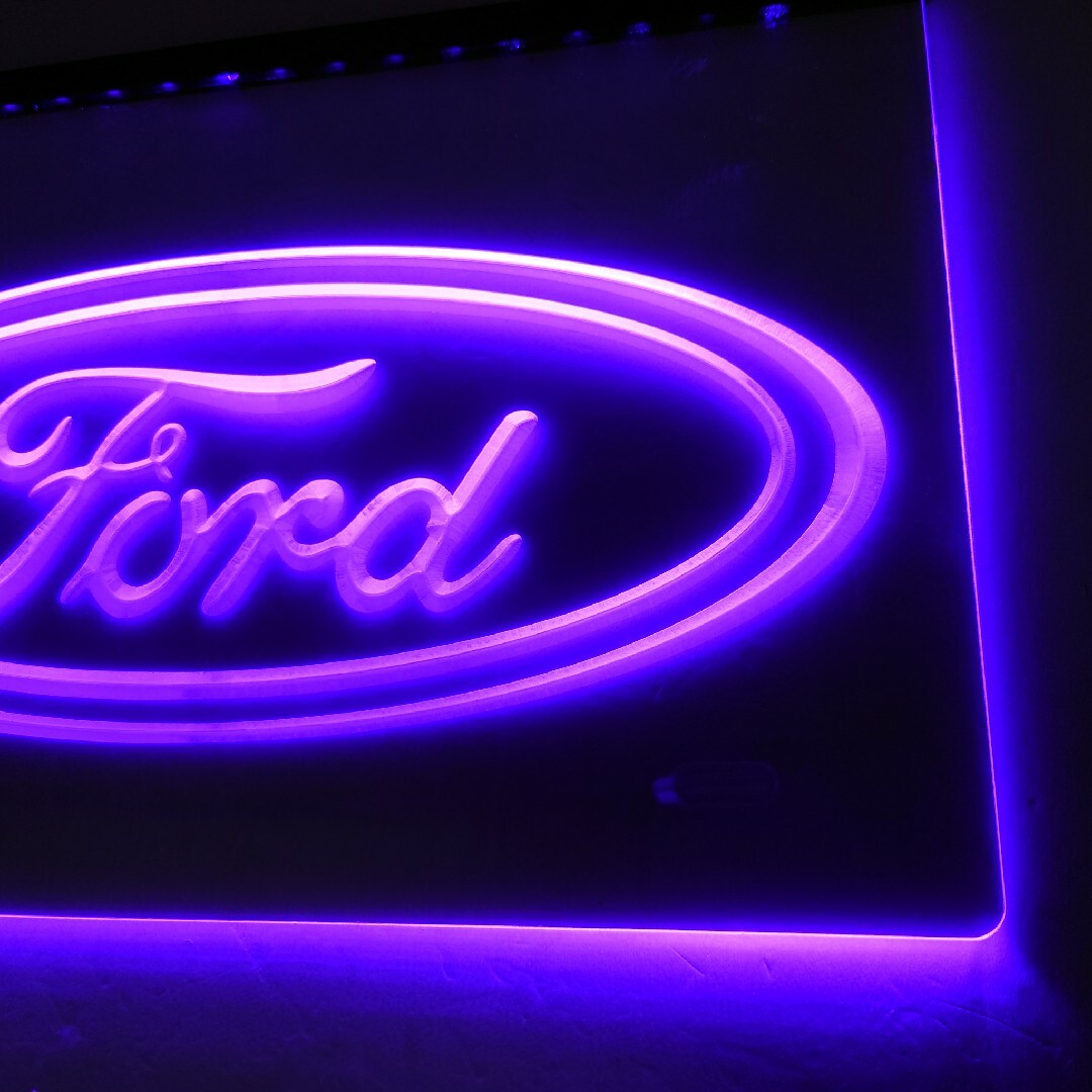 No.NE17 フォード Ford LED ネオン 看板 インテリア BAR インテリア/住まい/日用品のライト/照明/LED(その他)の商品写真