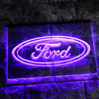 No.NE17 フォード Ford LED ネオン 看板 インテリア BAR(その他)