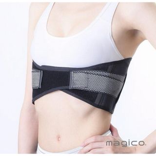 美品【中山式】majico 肋骨 締める ベルト コルセットあばら姿勢サポーター(その他)