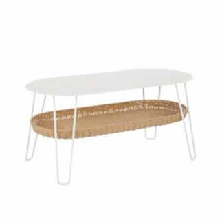 イデー(IDEE)の最終値下げ　イデー　WALLABY LOW TABLE OVAL White (ローテーブル)