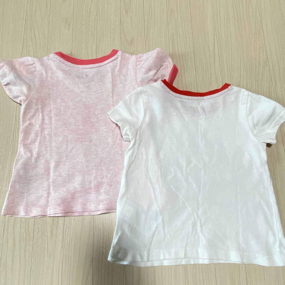 GAP Kids(ギャップキッズ)のGAP♡ ミニー&エッフェル塔 Tシャツ　2枚セット キッズ/ベビー/マタニティのキッズ服女の子用(90cm~)(Tシャツ/カットソー)の商品写真