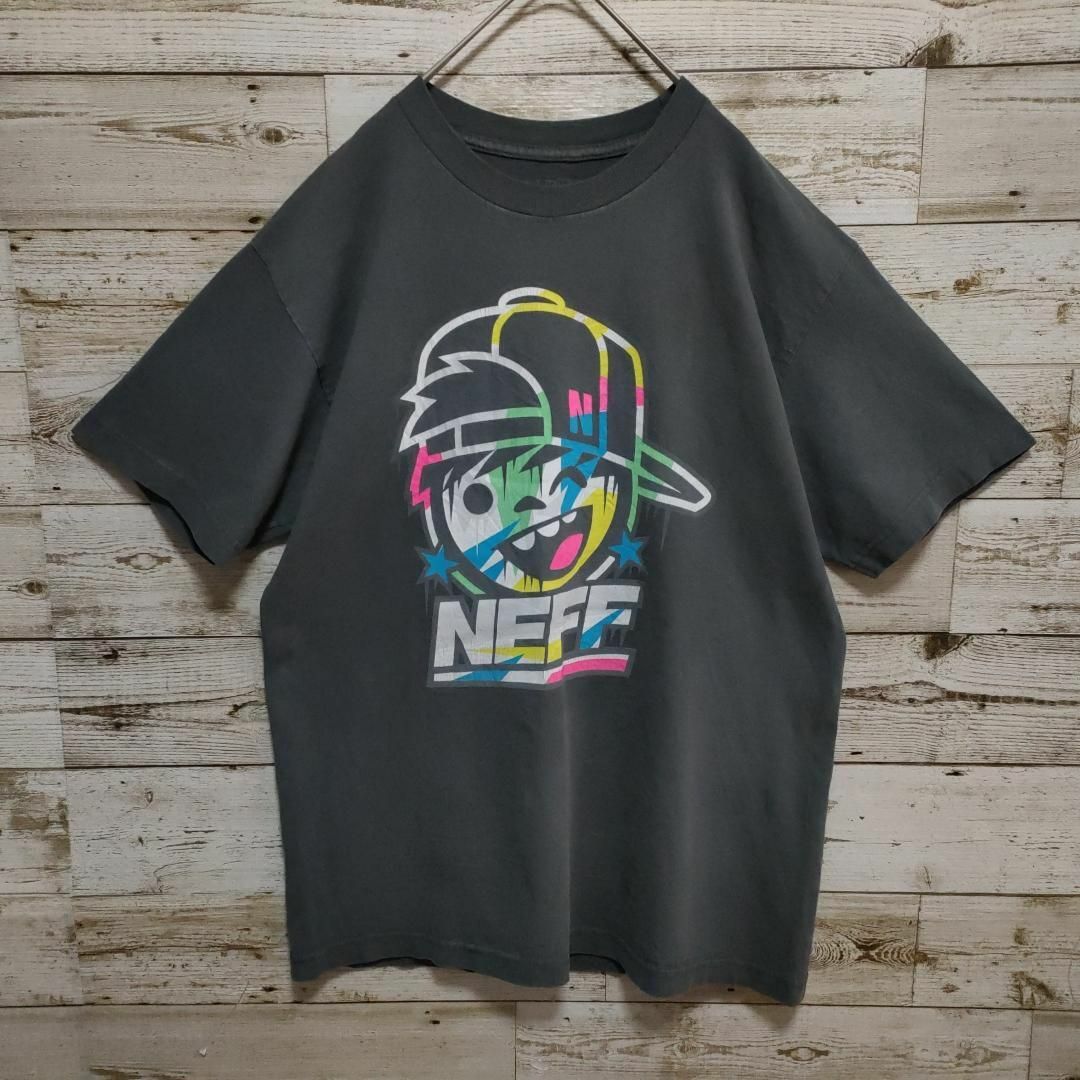 Neff(ネフ)の【601】USA製　NEFF　ネフ　ビッグプリント半袖Tシャツ　古着 メンズのトップス(Tシャツ/カットソー(半袖/袖なし))の商品写真