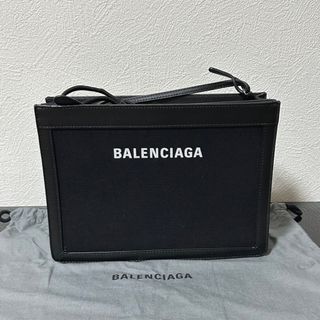 Balenciaga - BALENCIAGA バレンシアガ339937ネイビーポシェットショルダーバッグ